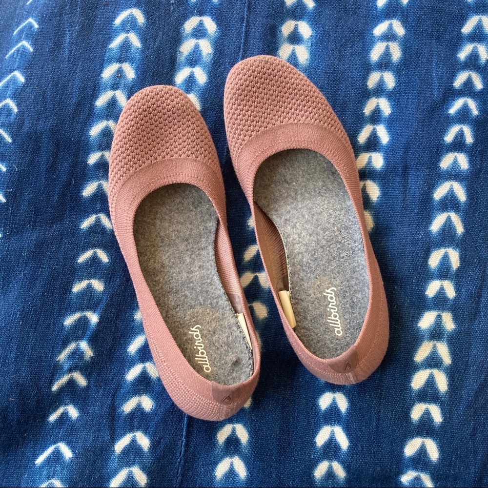 Allbirds | women’s flat shoes | Tree Breezers | discontinued dusty Pink color